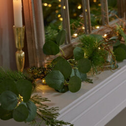 Dibor Eucalyptus Hedgerow Xmas Table Decoration Christmas Garland Decorations 1.8M - thumbnail 1