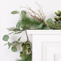 Dibor Eucalyptus Hedgerow Xmas Table Decoration Christmas Garland Decorations 1.8M - thumbnail 3