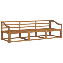 Walplus Outdoor Sofa Set 3 Pcs Natural Solid Acacia Wood - thumbnail 2