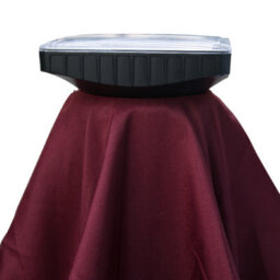 VRUC Garden Parasol Outdoor Patio Umbrella With Solar Led Lights And Crank Tilt 2.5M Wine Red - thumbnail 4