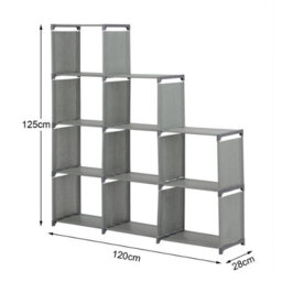 9 Cube Book Shelves Storage Shelf Bookcase Display Stand Organizer - thumbnail 2
