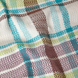 Homescapes Green Tartan 100% Cotton Falun Throw With Tassels, 255 X 360 Cm - thumbnail 4