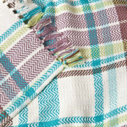 Homescapes Green Tartan 100% Cotton Falun Throw With Tassels, 255 X 360 Cm - thumbnail 5