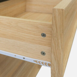Sweeek - Wood Effect 6-Drawer Natural Storage Chest Of Drawers L 120 X D 43 X H 75Cm - Kuba - thumbnail 5