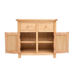 Cabinet Bits Lugo Waxed 2 Drawer 2 Door Sideboard Wood Knob - thumbnail 5
