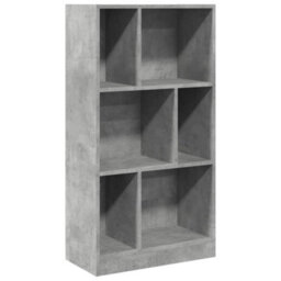 Berkfield Bookcase Concrete Grey 57X28.5X107.5 Cm Engineered Wood - thumbnail 2
