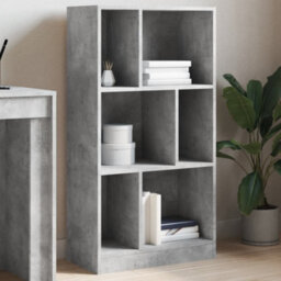 Berkfield Bookcase Concrete Grey 57X28.5X107.5 Cm Engineered Wood - thumbnail 1