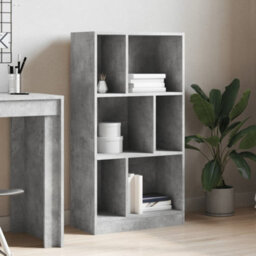 Berkfield Bookcase Concrete Grey 57X28.5X107.5 Cm Engineered Wood - thumbnail 3