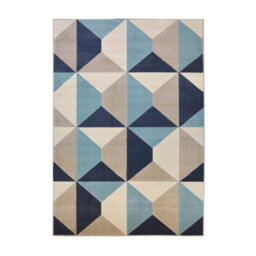Melrose Creation Teal Tile Geometric Design Large Indoor Area Rug 160/230Cm - thumbnail 5