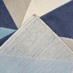 Melrose Creation Teal Tile Geometric Design Large Indoor Area Rug 160/230Cm - thumbnail 3