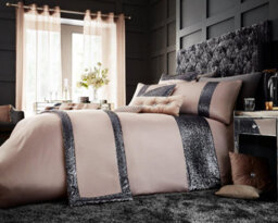 Smart Living Duvet Cover With Pillowcases Polycotton Quilt Bedding Covers Comfy Breathable Comforter Cover Set - Chambray - thumbnail 1