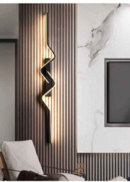 100Cm Black Nordic Led Wall Light 3000K Warm White - thumbnail 5
