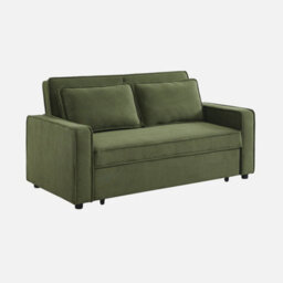 Sweeek - 3-Seater Corduroy Sofa Bed Chill Khaki Green 172.5X91.5X88.5 Cm - thumbnail 5