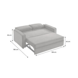 Sweeek - 3-Seater Corduroy Sofa Bed Chill Khaki Green 172.5X91.5X88.5 Cm - thumbnail 9
