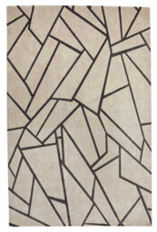 Light Grey Geometric Chequeremodern Easy To Clean Modern Dining Room Bedroom And Living Room Rug-160Cm X 230Cm - thumbnail 5