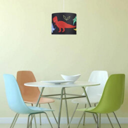 Set Of 2 Modern Dinosaur Children's Boys Bedroom Ceiling Light Shade Pendants - thumbnail 5