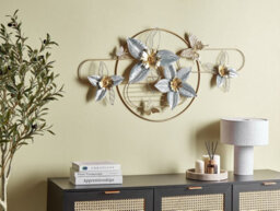 Beliani Wall Decor Flower Tantalum Metal 59 Cm Gold - thumbnail 2