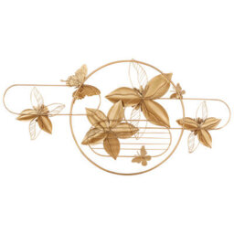 Beliani Wall Decor Flower Tantalum Metal 59 Cm Gold - thumbnail 4