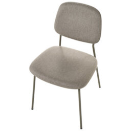 Beliani Set Of 4 Dining Chairs Riley Fabric Taupe - thumbnail 7