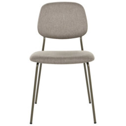 Beliani Set Of 4 Dining Chairs Riley Fabric Taupe - thumbnail 5