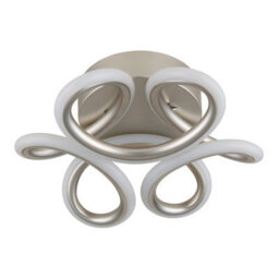 Luminosa Lighting Luminosa Melisand Integrated Led Semi Flush Ceiling Light Silver Colored Matt Led 2700-6000K - thumbnail 2