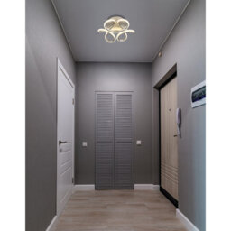 Luminosa Lighting Luminosa Melisand Integrated Led Semi Flush Ceiling Light Silver Colored Matt Led 2700-6000K - thumbnail 7