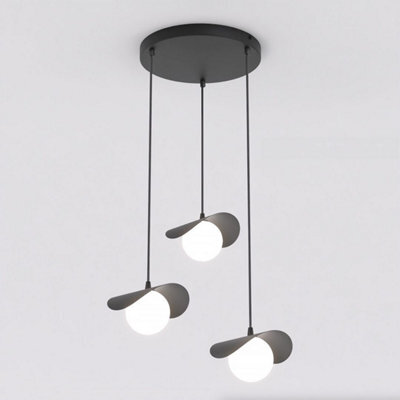 Emibig Lighting Emibig Ritual Pendant Lamp 3 X G9 Black With White Shade - image 1