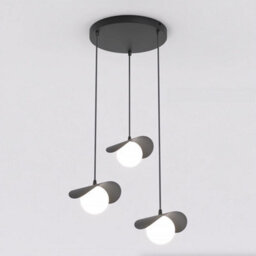 Emibig Lighting Emibig Ritual Pendant Lamp 3 X G9 Black With White Shade - thumbnail 1