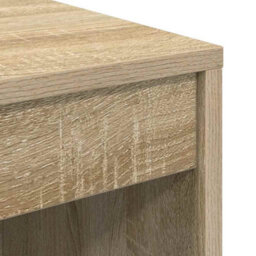Berkfield Writing Desk Sonoma Oak Particle Board 80 X 40 X 76 Cm Durable - thumbnail 7