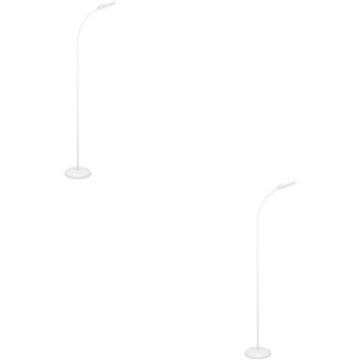 Loops 2 Pack Sleek Modern White Led Floor Lamp For Indoor Spaces - Stylish Home Lighting Solution - image 1