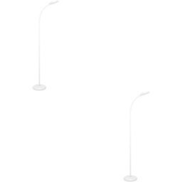 Loops 2 Pack Sleek Modern White Led Floor Lamp For Indoor Spaces - Stylish Home Lighting Solution - thumbnail 1