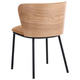 Beliani Set Of 2 Dining Chairs Hoskin Faux Leather Brown - thumbnail 6
