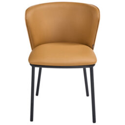Beliani Set Of 2 Dining Chairs Hoskin Faux Leather Brown - thumbnail 5