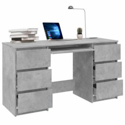 Walplus Writing Desk Concrete Grey 140X50X77 Cm Engineered Wood - thumbnail 3