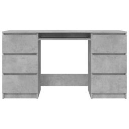 Walplus Writing Desk Concrete Grey 140X50X77 Cm Engineered Wood - thumbnail 4