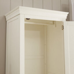 The Furniture Market Wilmslow White Painted 1 Door Single Wardrobe - thumbnail 5