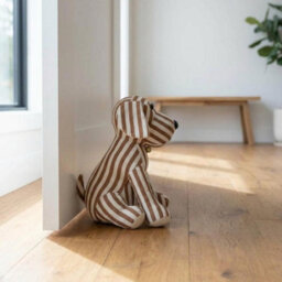 Garden Greatness Sitting Dog Striped Doorstop Traditional - thumbnail 2