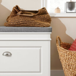 Sobuy Shoe Cabinet With Flip Drawer And Seat Cushion Load Capacity 150 Kg Fsr82-L-W - White - thumbnail 4