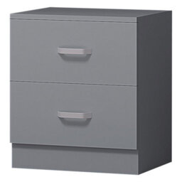 FWSTYLE 3 Piece Bedroom Furniture Set Matt Grey Finish - thumbnail 5