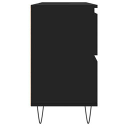 Berkfield Industrial Bathroom Cabinet Black 80X33X60 Cm Engineered Wood - thumbnail 6