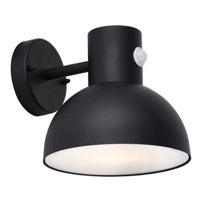 First Choice Lighting Arkle - Black Motion Sensor Outdoor Wall Light - image 1