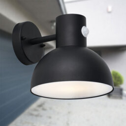 First Choice Lighting Arkle - Black Motion Sensor Outdoor Wall Light - thumbnail 3