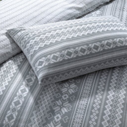 Smart Living Luxury Fair Isle Striped Abstract Duvet Cover With Pillowcases - thumbnail 2