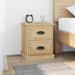 Berkfield Bedside Cabinet Sonoma Oak 39X39X47.5 Cm Engineered Wood - thumbnail 1