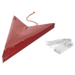 Urbn-Living Urbnliving Led Light Up Christmas Star Lights Red Silver Gold Hanging Decorations 5 X 60Cm - thumbnail 9