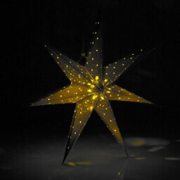 Urbn-Living Urbnliving Led Light Up Christmas Star Lights Red Silver Gold Hanging Decorations 5 X 60Cm - thumbnail 7