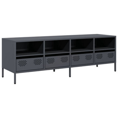 Berkfield Industrial Tv Cabinet Anthracite 135X39X43.5 Cm Cold-Rolled Steel - image 1