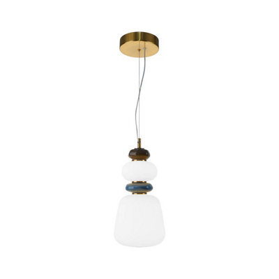 Luminosa Lighting Luminosa Evans 37Cm Slim Pendant Ceiling Light Gold 3000K Warm White - image 1