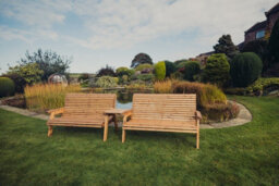 Churnet Valley Garden Furniture Ltd Valley 6 Seat Set 2X3B Straight Tray - thumbnail 4
