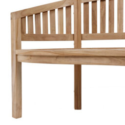 Charles Bentley Solid Wooden Teak Garden Outdoor San Diego Bench 5.2Ft 3 Seater - thumbnail 6